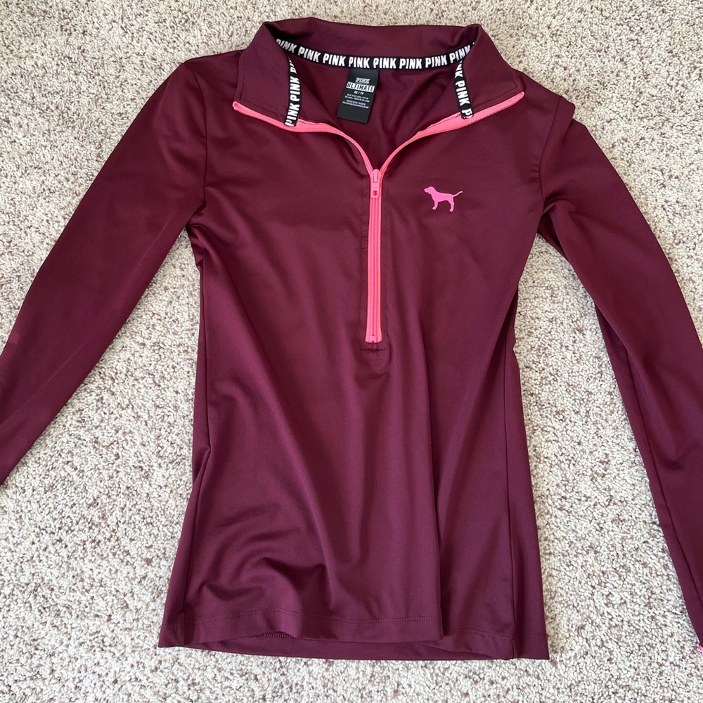 Victoria Secret Pink Half Zip Up (SIZE: XS)